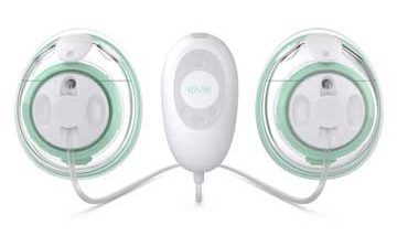 The Elvie Stride hubs share a single hospital strength motor housed in a hand-held controller.